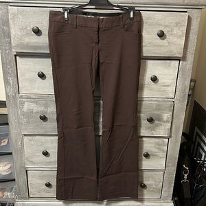 Brown Express flare leg trouser